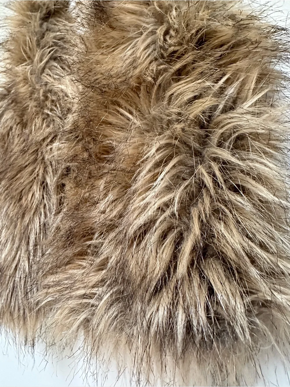 Old Navy Toddler Faux Fur Vest 18–24M Brown Button Closure Girls